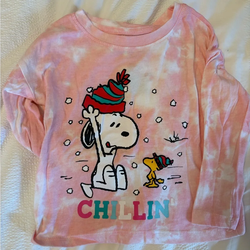 Two Kids' Snoopy Long-Sleeve Top - Christmas / Holiday